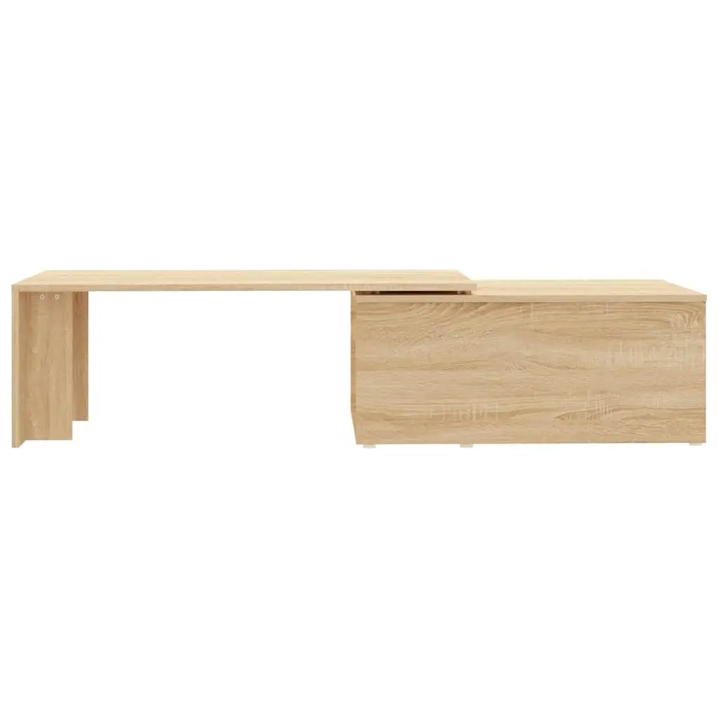 Coffee Table Spacious Top 150x50x35cm Brown Engineered Wood