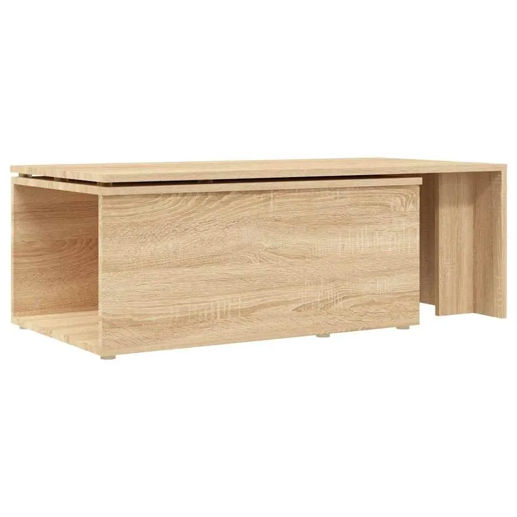 Coffee Table Spacious Top 150x50x35cm Brown Engineered Wood