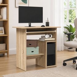 Engineered Wood Desk Sonoma Oak 80x45x74 cm