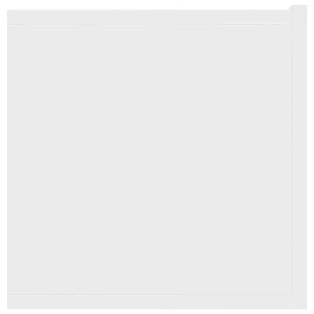 Wall-Mounted TV Cabinet White 120x30x30 cm Storage Unit Drop-Down Doors