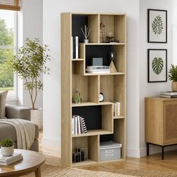 Engineered Wood Book Cabinet in Sonoma Oak Brown