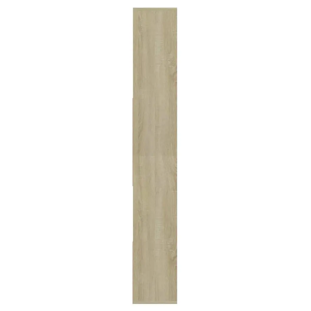 Bookshelf Spacious Storage Engineered Wood 67L x 24W x 161H cm Brown Sonoma Oak