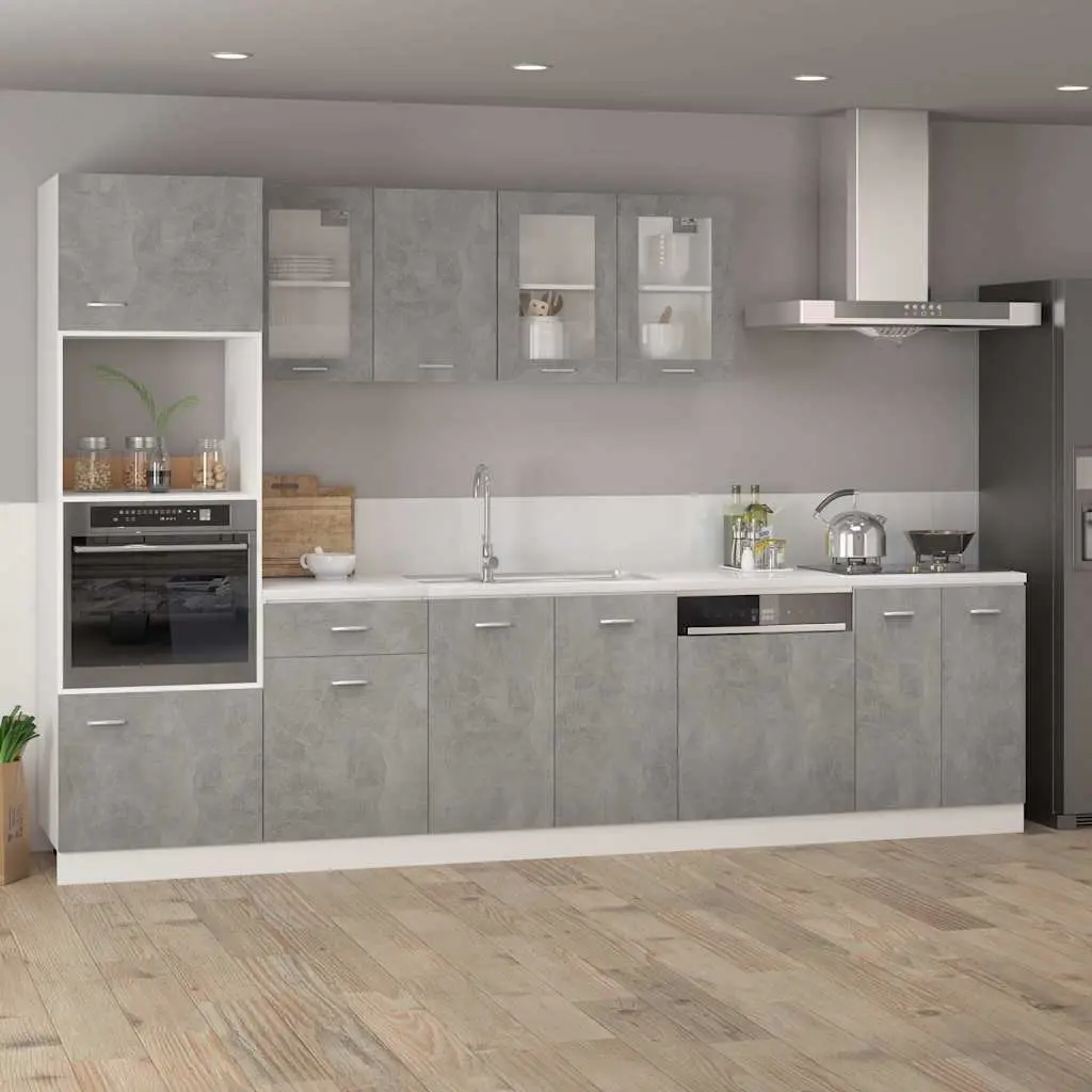 Hanging Kitchen Cabinet Space Saving Grey Engineered Wood 40x31x60cm
