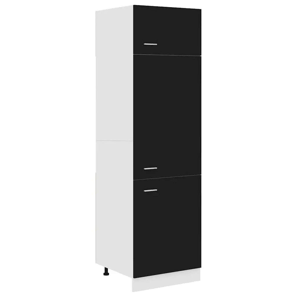 Refrigerator Cabinet Space Optimiser 60x57x207 cm Black