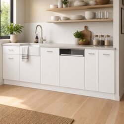 Engineered Wood Dishwasher Panel in White 59.5x67cm