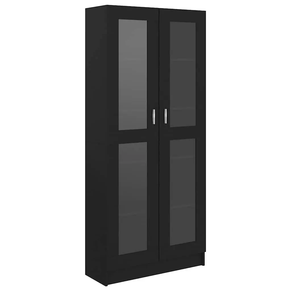 Display Cabinet Convenience Feature 82.5x30.5x185cm Black