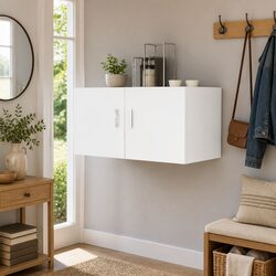 Engineered Wood Wall Mounted Cabinet 80x39x40cm White