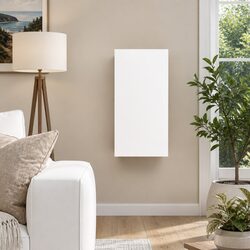 White Wall-Mounted TV Cabinet with Two Shelves