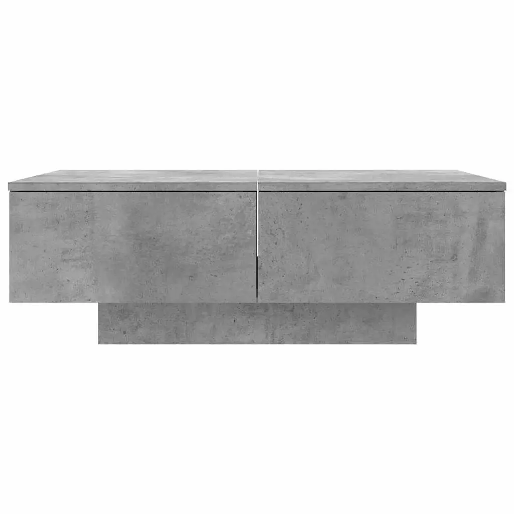 Coffee Table Stable Surface 90x60x31 cm Grey Engineered Wood