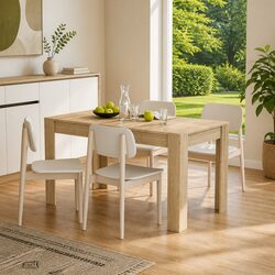 Engineered Wood Dining Table in Sonoma Oak Brown
