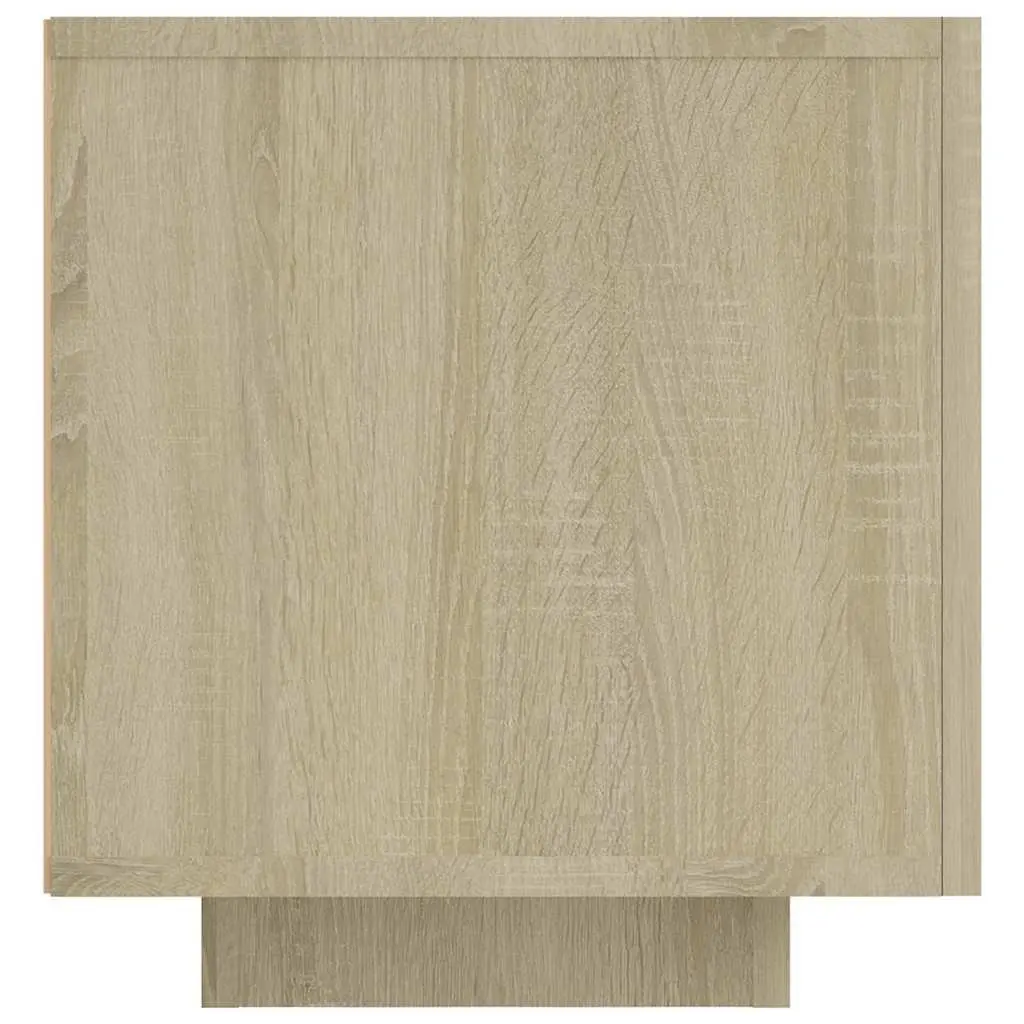 TV Cabinet with RGB LED Lights Spacious Brown Sonoma Oak