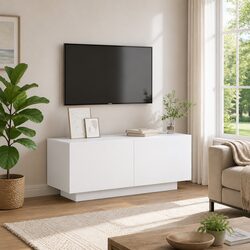 Engineered Wood TV Cabinet 100x35x40 cm in White