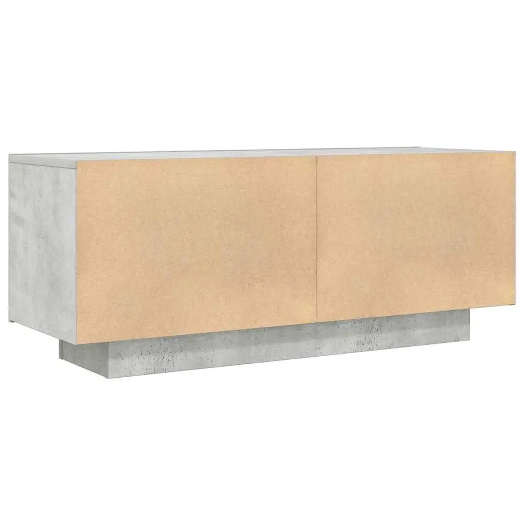 TV Cabinet Engineered Wood Organised Storage 100x35x40 cm Concrete Grey