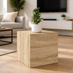 Wall Mounted Storage Unit in Sonoma Oak for TV Media