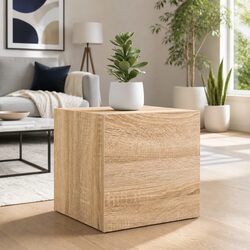 4-Piece Wall Mounted TV Cabinet Storage Set in Sonoma Oak