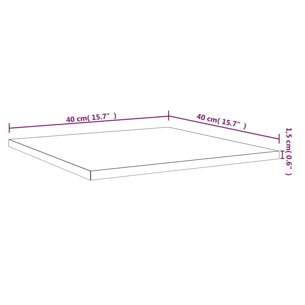 Floating Shelves Boards Easy to Clean 40x40 cm Brown