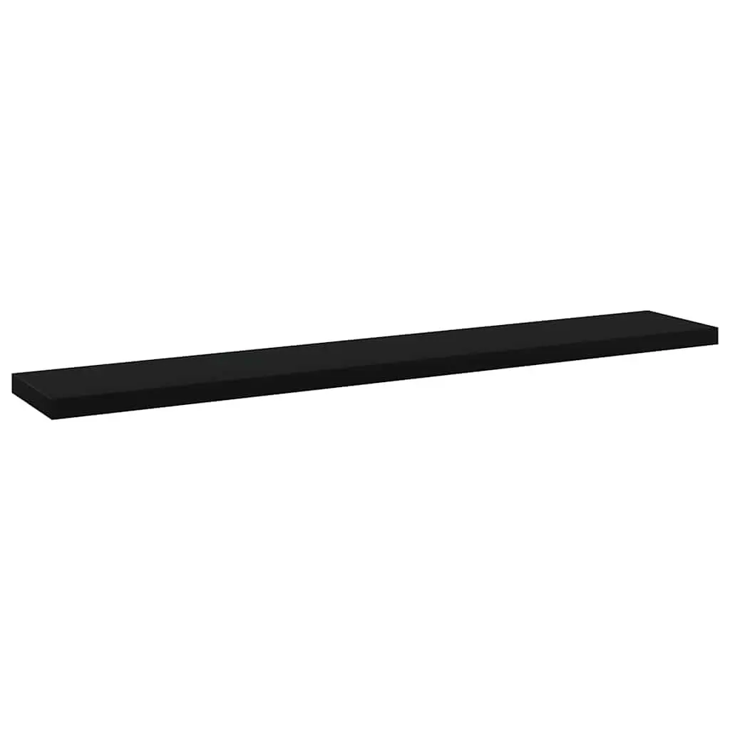 Bookshelf Boards Easy Maintenance 60x10x1.5 cm Black Engineered Wood Shelving Panels