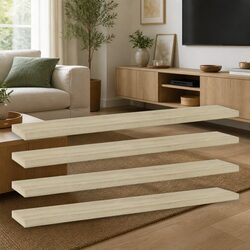 Stylish 4 Pcs Brown Bookshelf Boards for a Modern Look
