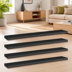 Set of 4 Bookshelf Boards in High Gloss Black