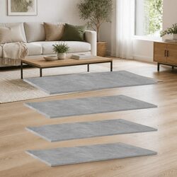 4 Pack of Floating Shelf Boards in Grey