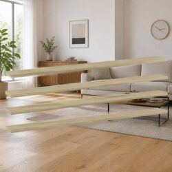 Engineered Wood Floating Shelves – 4-Piece Set