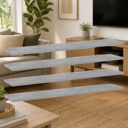 Engineered Wood Floating Shelves 4 pcs Grey Bookshelf Boards