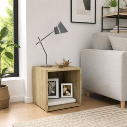 Engineered Wood TV Cabinet in Sonoma Oak Finish