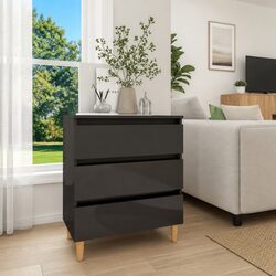 3 Drawer Grey Sideboard Cabinet for Storage and Display
