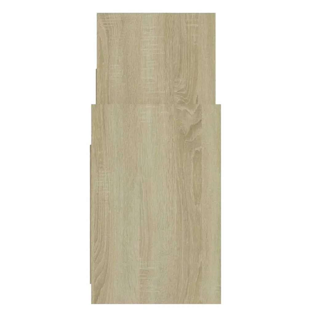 Side Cabinet Organised Storage 60W x 26D x 60H cm Brown