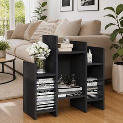 Grey Sideboard Storage Unit with 6 Shelves