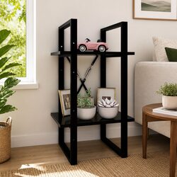 Engineered Wood Book Cabinet with 2 Shelves