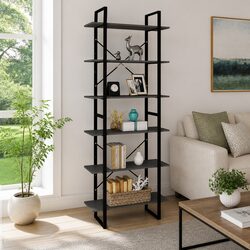 Grey High Cabinet Shelving Unit 80x30x210 cm