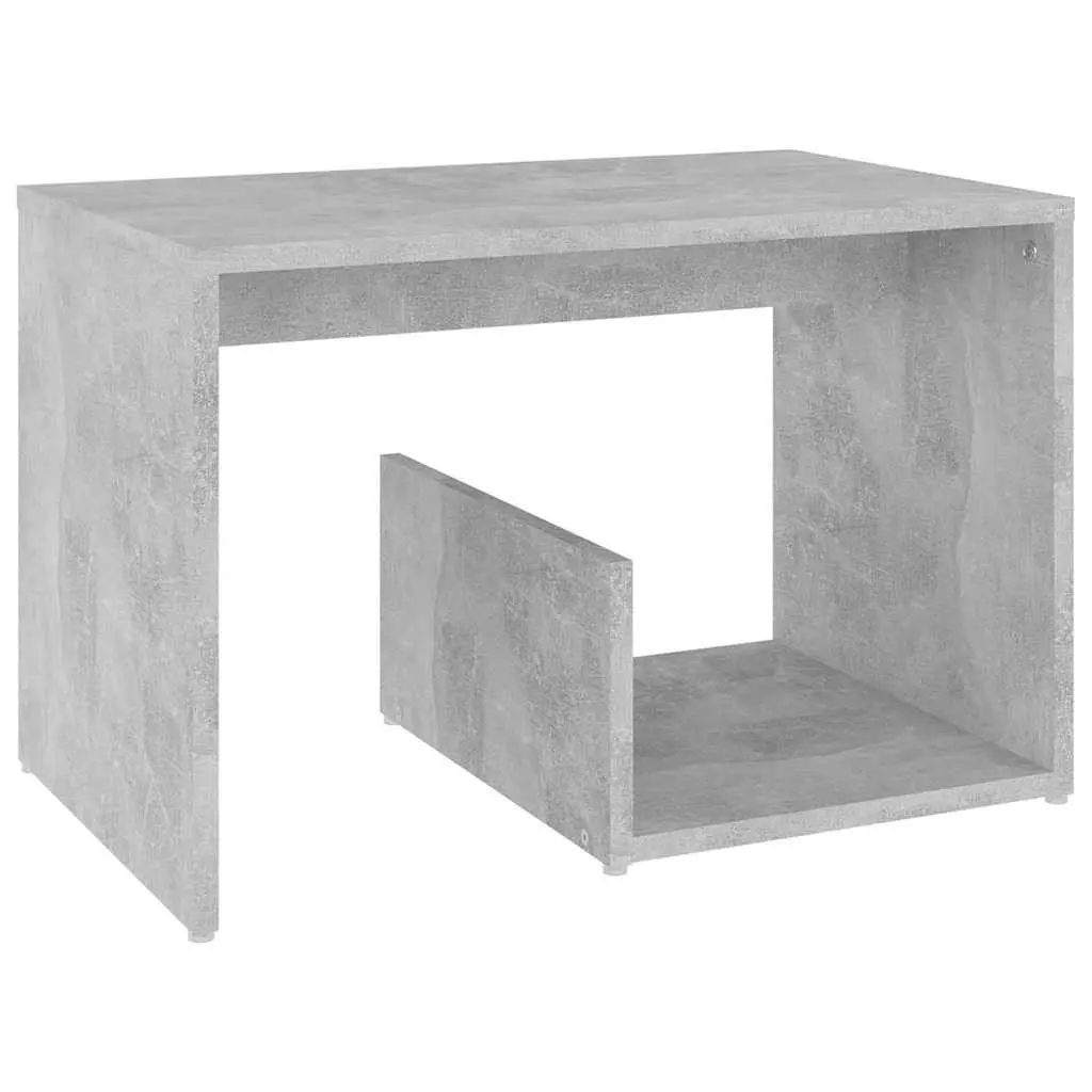 Accent Side Table Grey Storage Modern 59W x 36D x 38H cm