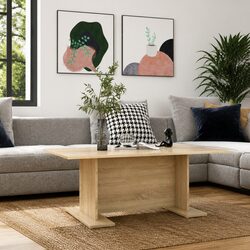 Engineered Wood Coffee Table in Sonoma Oak Finish