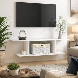 Modern White Gloss Wall Mounted TV Cabinet Specifications
