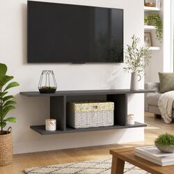 Wall Mounted High Gloss Grey TV Cabinet Specifications