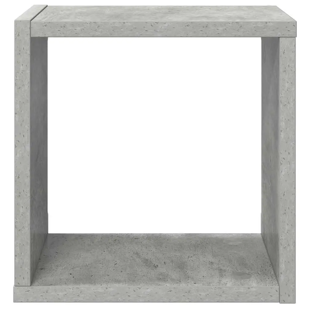 Wall Cube Shelves Floating Storage Organiser 26 x 15 x 26 cm Grey 4 Piece