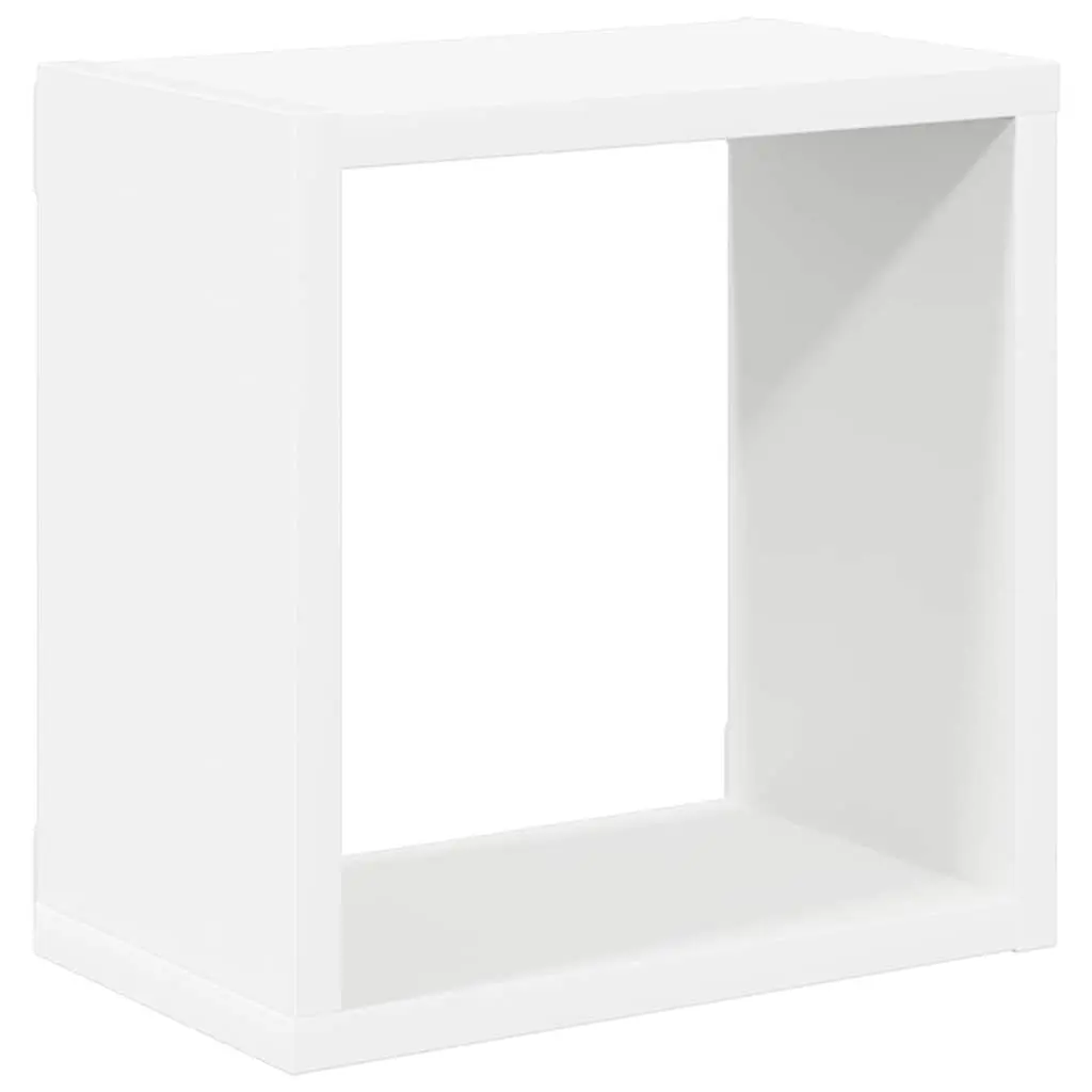 Cube Shelves Floating Organizer 26cm White Sonoma Oak 4 Piece Storage Display