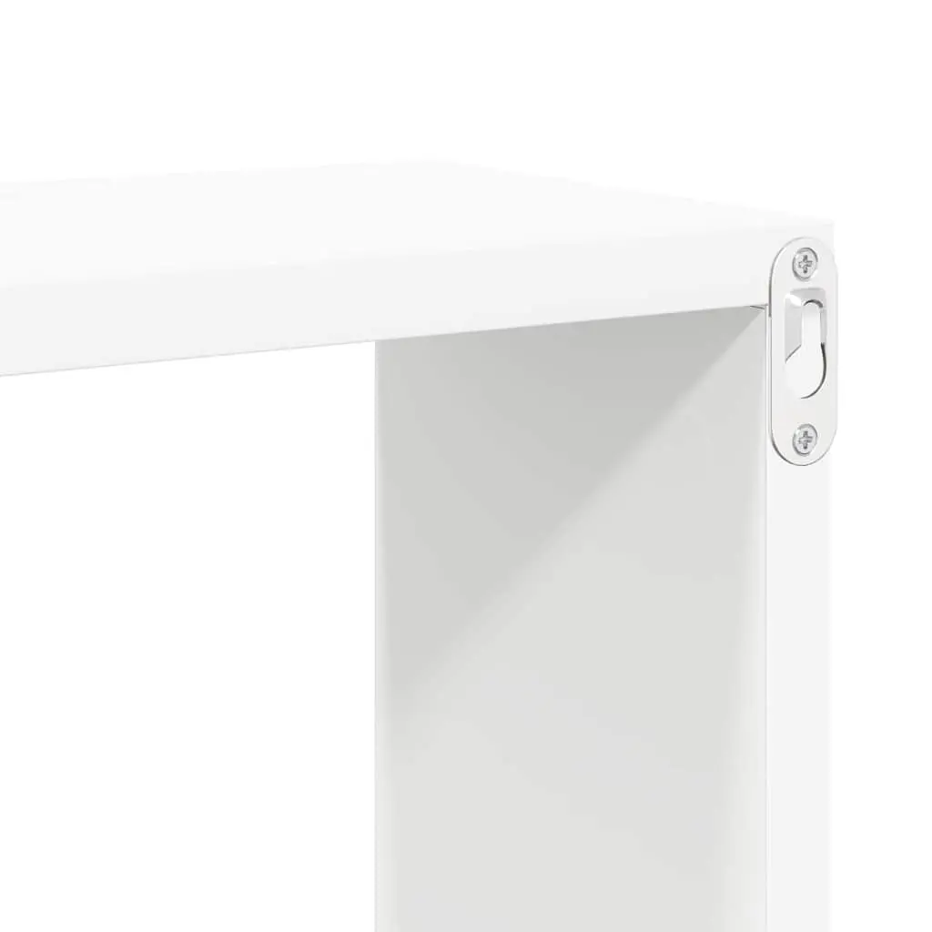 Wall Cube Shelves 6 Piece Set White Storage Display Floating Shelving Unit