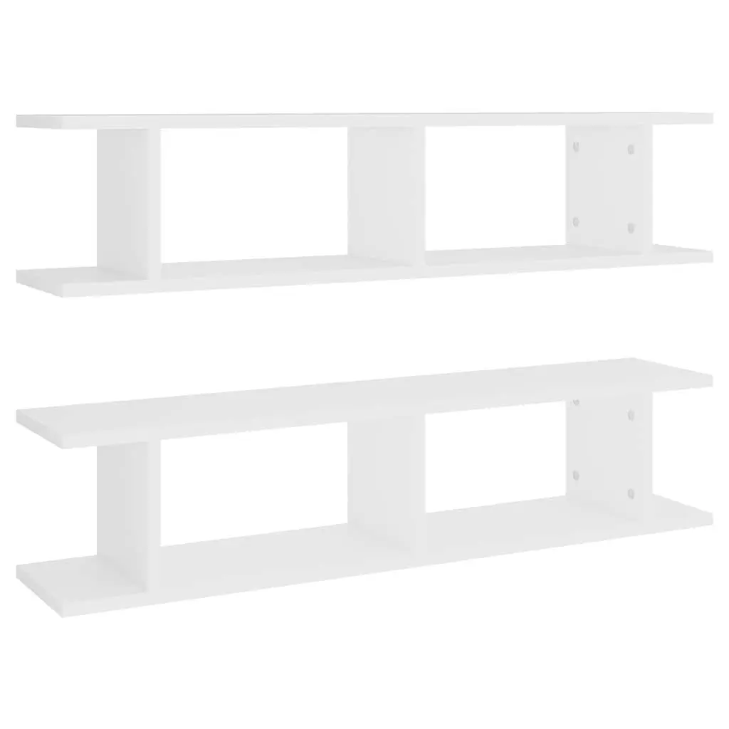 Floating Wall Shelf Sturdy 90x18x20cm White