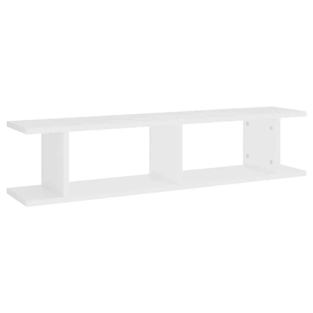 Floating Wall Shelf Sturdy 90x18x20cm White