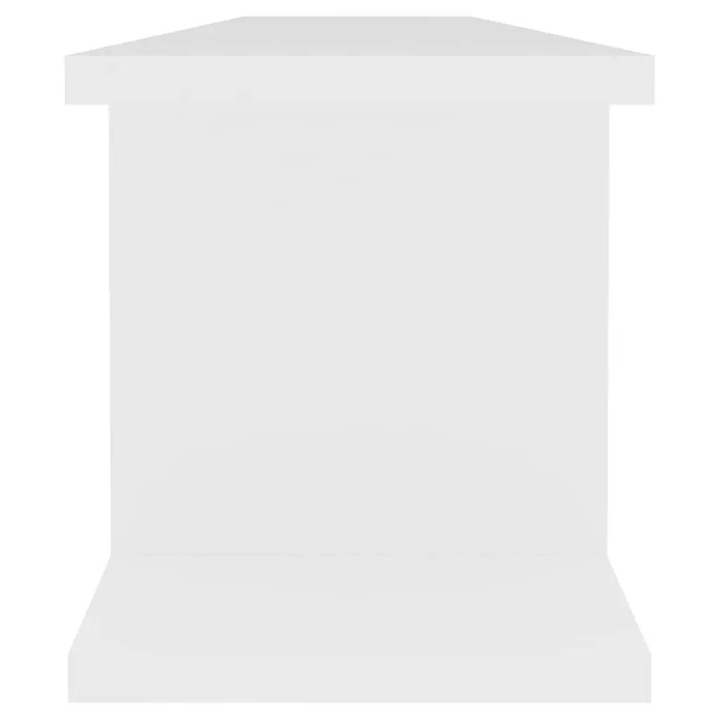 Floating Wall Shelf Sturdy 90x18x20cm White