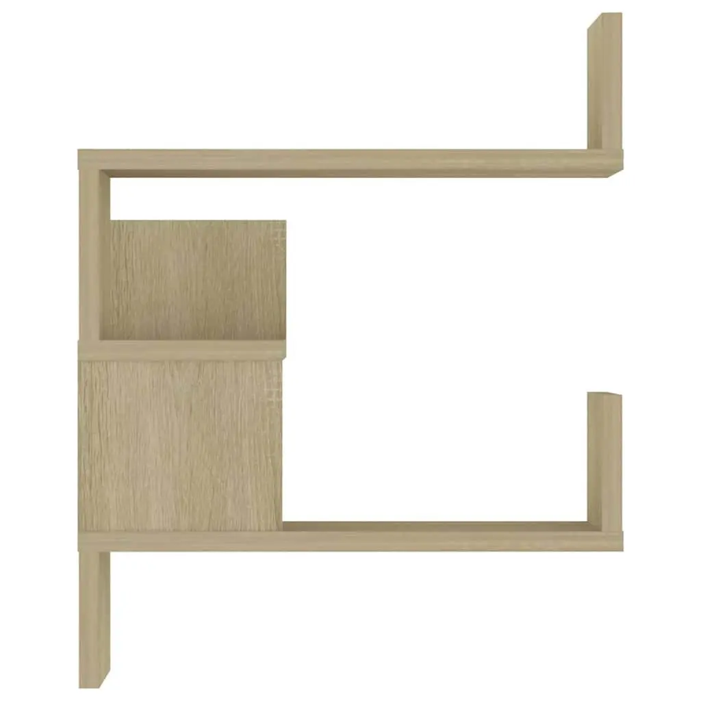 Wall Corner Shelves 2 pcs Brown Engineered Wood 40x40x50 cm Display Storage