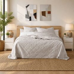 Solid Pinewood Nightstand with Storage Space