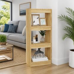 Solid Pinewood Storage Shelf Room Divider 40x30x103.5cm