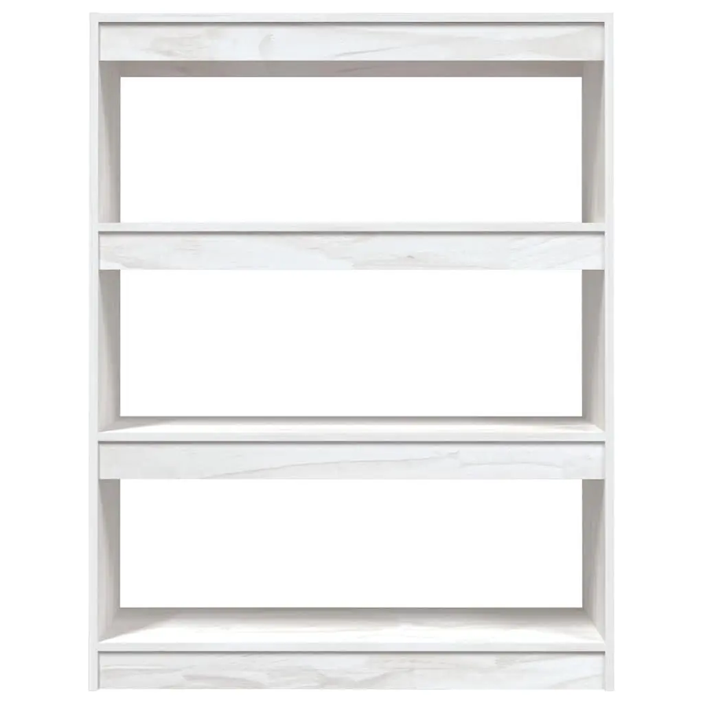 Book Cabinet Storage Organiser White 100x30x103 cm