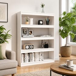 Solid Pinewood Book Cabinet Shelf 100x30x135.5cm