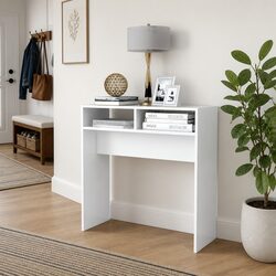 Compact White Console Table for Versatile Use