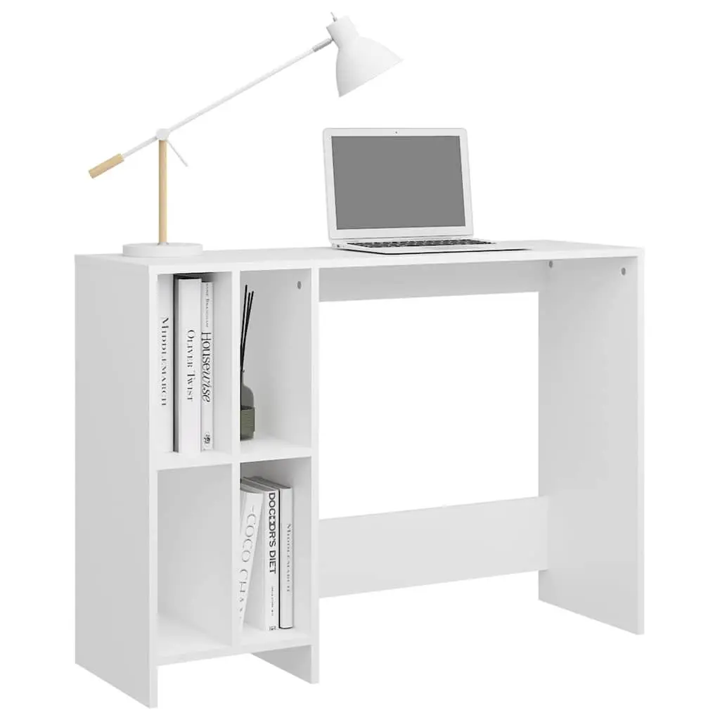 Notebook Desk Compact White Modern Office Workstation Study Furniture