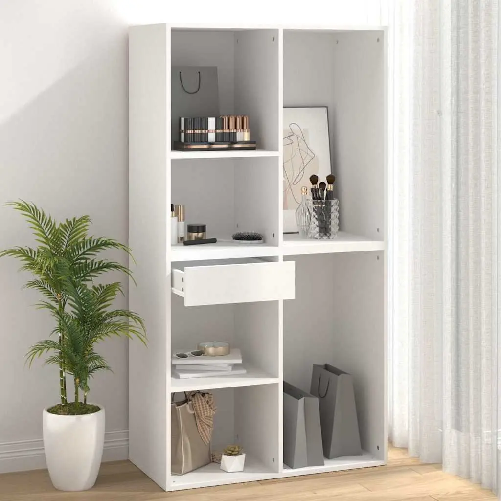Cosmetic Cabinet Storage Unit Moisture Resistant White 80 x 40 x 75 cm